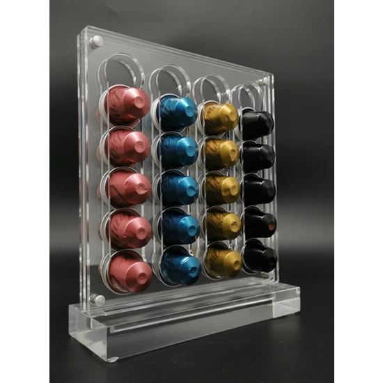 Nespresso -kahvikapseliteline / säilytyslaatikko dolce gusto kapseliteline / laatikon säilytyslaatikon pidinjalusta 360 kääntyvää