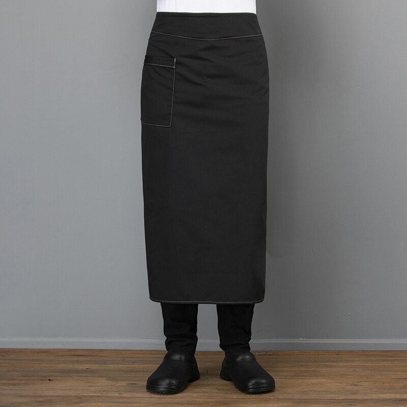 delantales de Chef cocina café del hotel tienda panadería camarero delantal con bolsillos cocinero Ropa de Trabajo uniformes de Chef de: 1