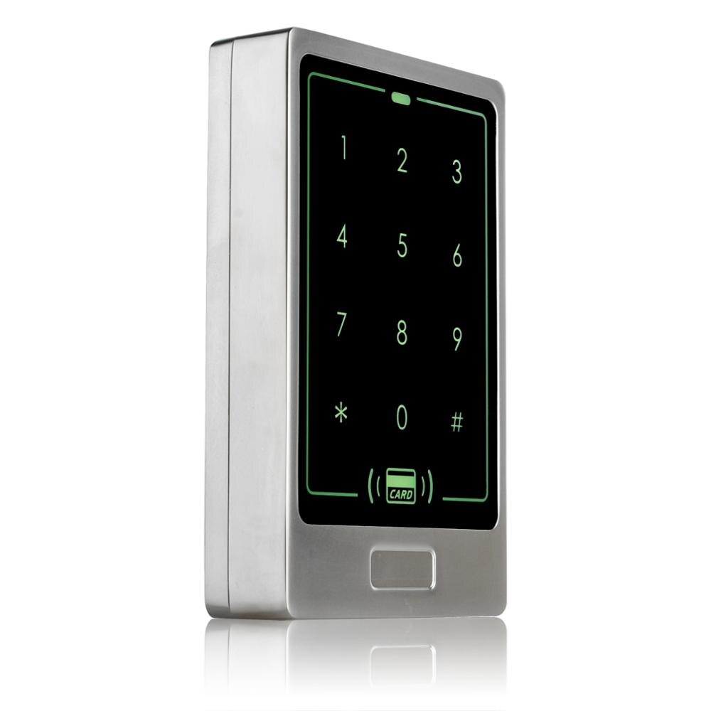 LUCKING DOOR Waterproof Metal Rfid Access Control Keypad 8000 Users 125KHz Card Reader Keypad Key Fobs Door Access Control