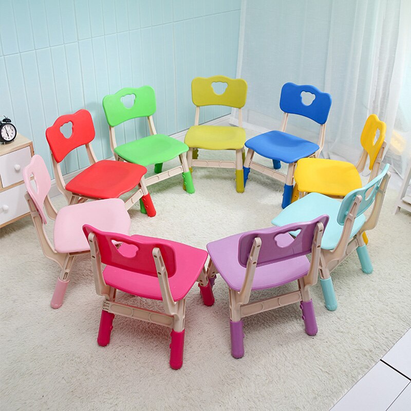 Kleuterschool Stoel Verdikte Plastic Stoel Voor Kinderen Kan Worden Verhoogd En Verlaagd Baby Back Stoel Baby Kruk