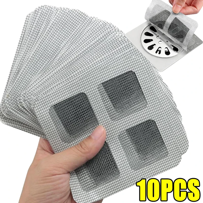 Couvercle de vidange de douche jetable, attrape-cheveux, filtre Anti-blocage, couvercle de vidange de sol en maille, autocollants de filtre de douche de cuisine et de salle de bains: Orange