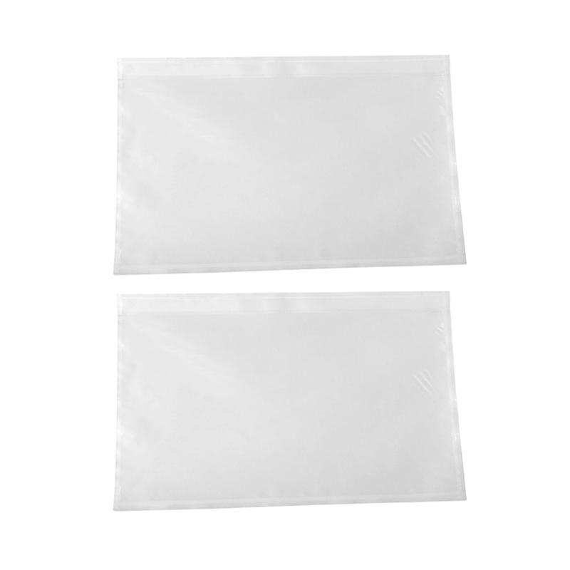 100pcs 15x18cm Self-Adhesive Packing List Envelopes Transparent Packing List Pouches For Invoice Label