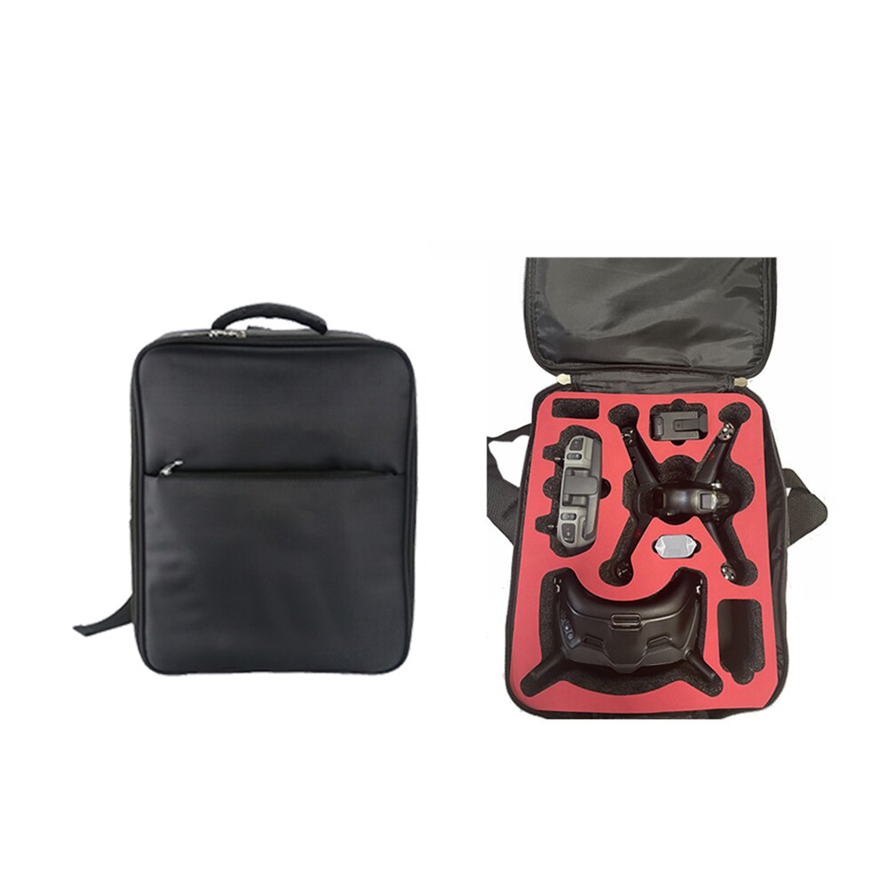 for DJI FPV Combo Drone Bag Professtional Nylon Waterproof Portable Storage Bags Carrying Travel Case Shoulder Box Backpack: Red