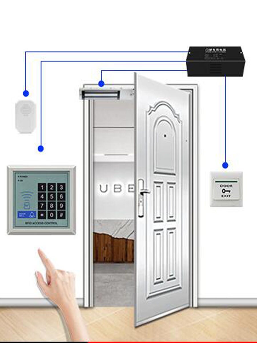 RFID Card Reader Access Control Keypad Device Machine Security 125Khz RFID Proximity Entry Door Lock 1000 user Door Lock Syst