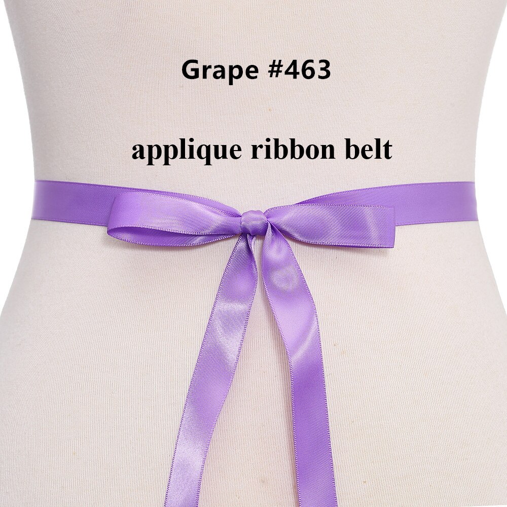 (1Pc) Strass Bruids Riem Bruiloft Met Kristal Diamant Trouwjurk Accessoires Riem Sash Voor Trouwjurk Wdd: grape