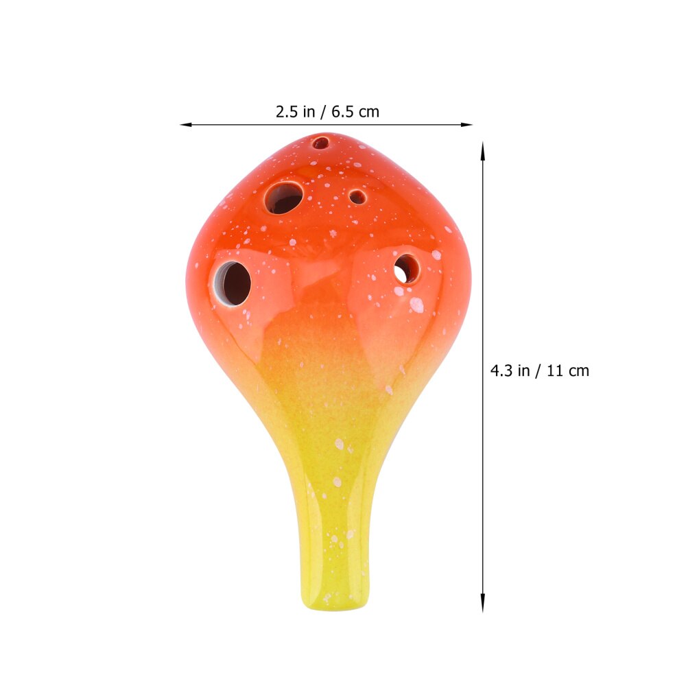 6 Hole Ocarina - Bottle Style Ceramic Ocarina - Beginner Musical Instrument