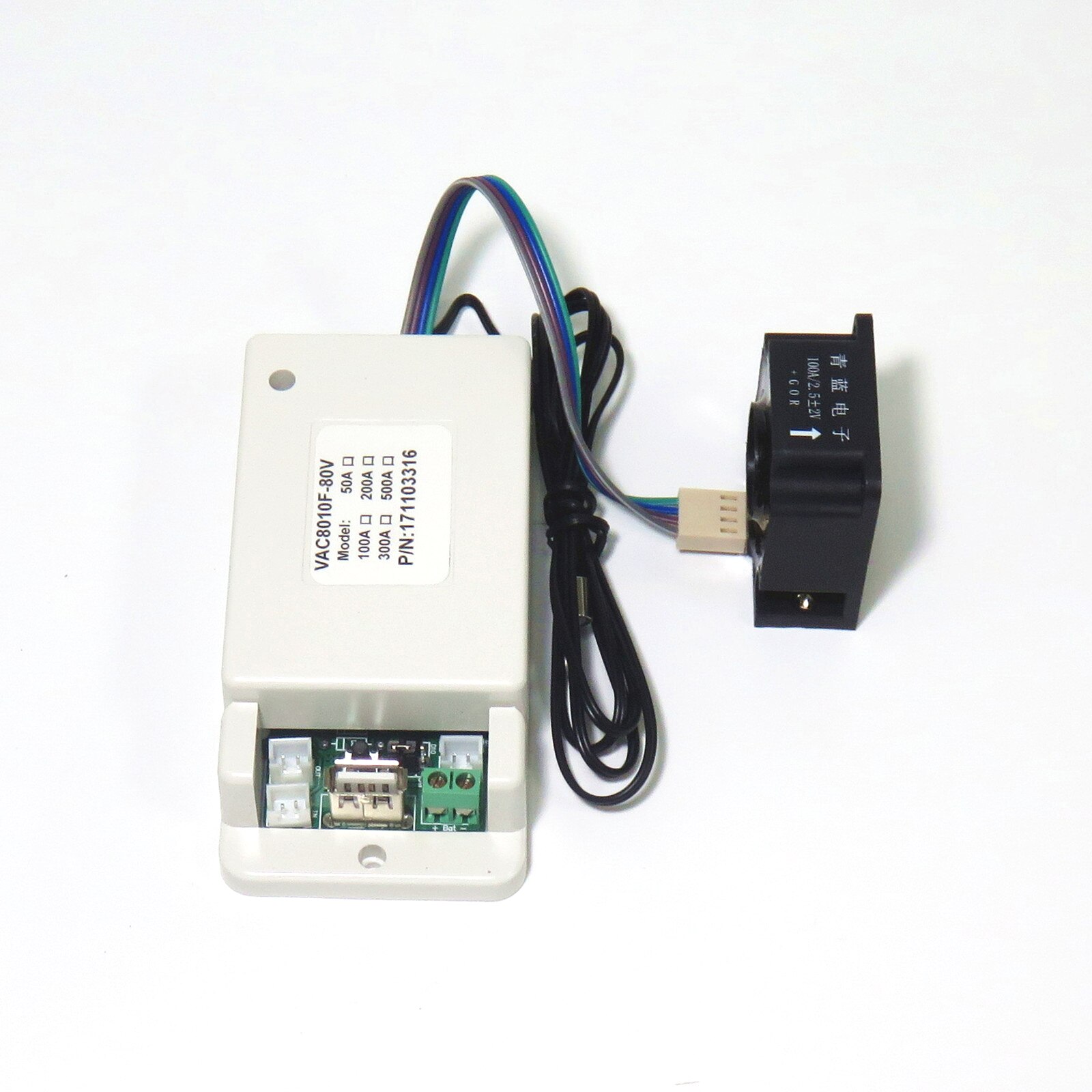 VAC8010F Wireless Transmission Instrument 2.4 inch LCD Voltage Current Capacity Energy Temperature Display with Power Off Memory