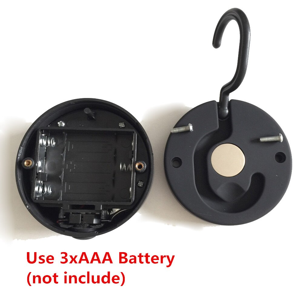 COB LED Outdoor Portable Spotlight Searchlight Round Torch Car Inspection Light Magnetic Base+Hook 1 x COB Working Flashlight