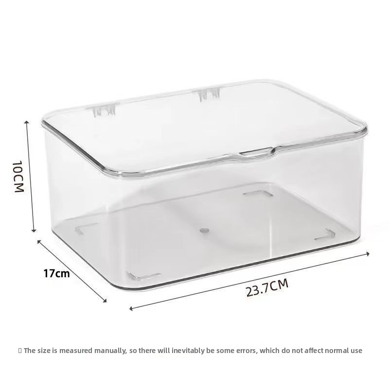 Klar oppbevaringsboks i akryl – muslingskall for nødvendigheter på hjemmekontoret med multifunksjonelle skrivesaker