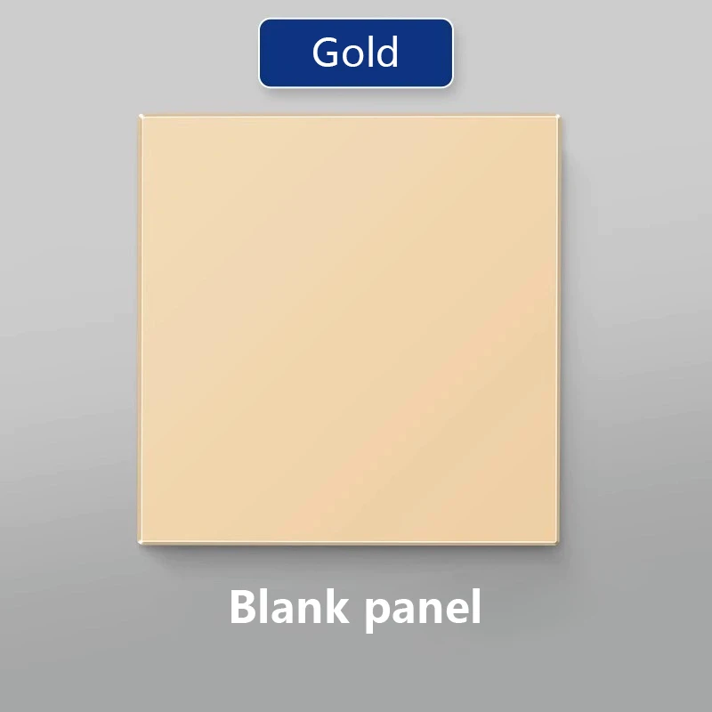 Blanco afdekplaat met installatie ijzeren plaat 86 mm * 86 mm zwart en wit goud grijs Home plastic schakelaar stopcontact paneel wit bord: MULTI