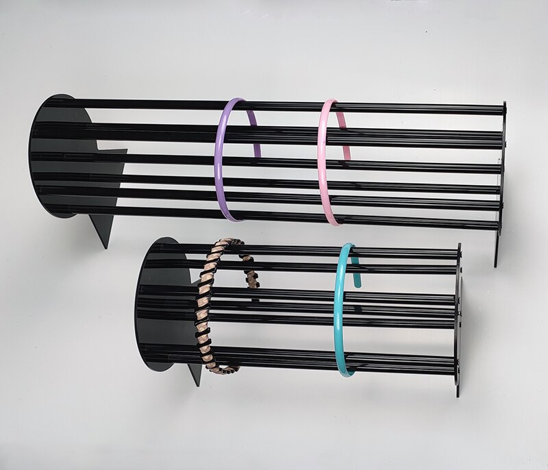 Acrylic headband holder display case hair clip accessories tiara stand hairband support showcase rack jewelry organizer shelf