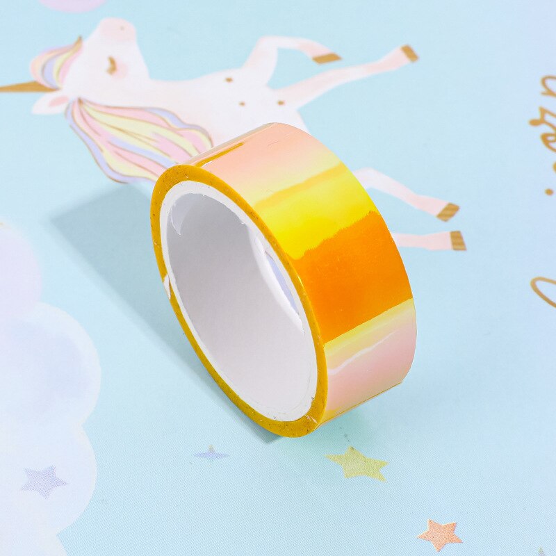 Kawaii Holografische Washi Tape Leuke Kleurrijke Scrapbooking Masking Tape Diy Washitape Decoratieve Plakband Japanse Briefpapier: 3