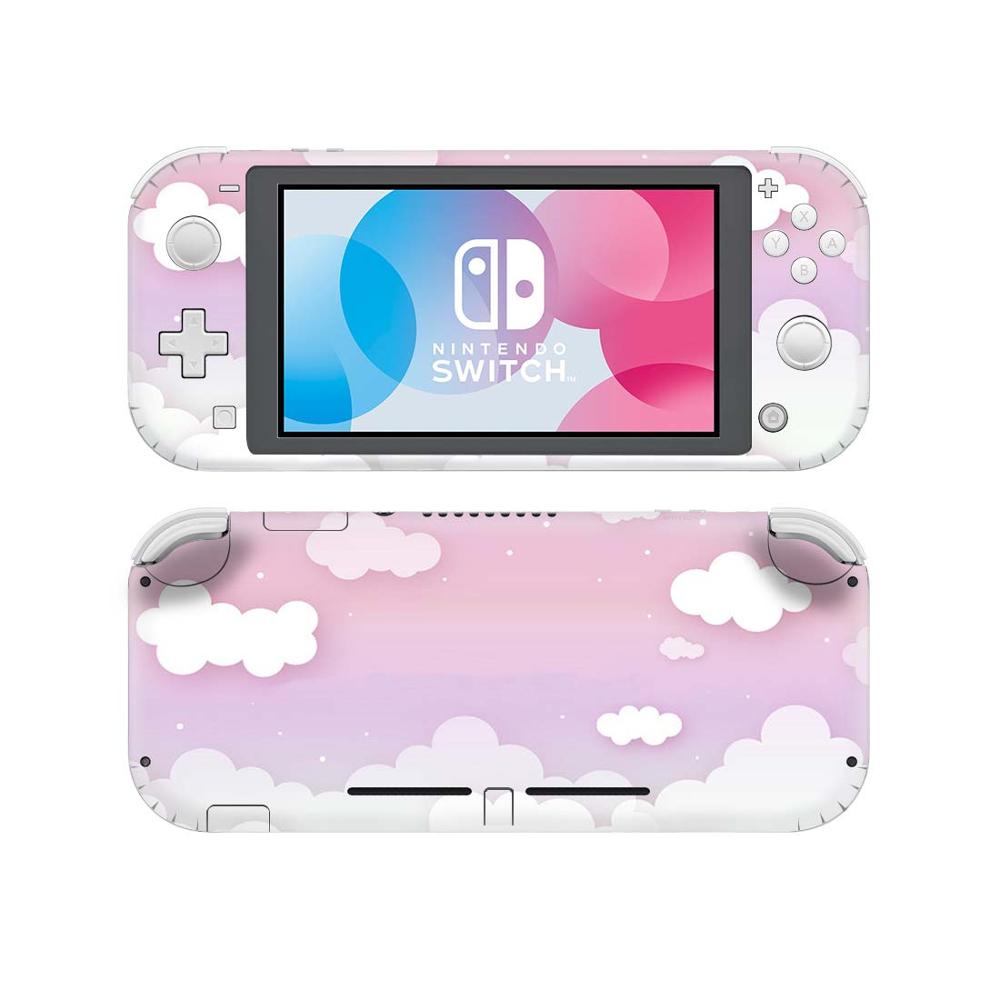 Bonito cielo nube Nintendo interruptor pegatina para Nintendo interruptor Lite Protector piel cubierta de hojas verdes flores de ciruela pegatinas: 006