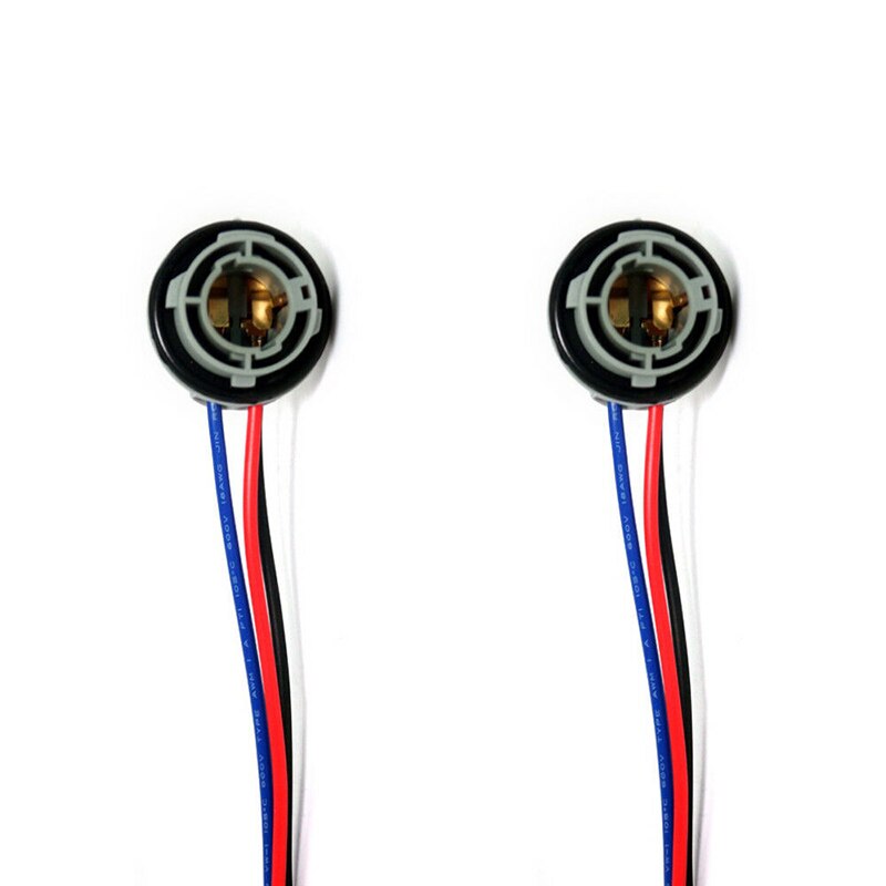 2Pcs 1157 Bulb Socket BAY15D Lamp Holder P21/5W Adapter Base Connector For Brake Light Plastic Car Accessories