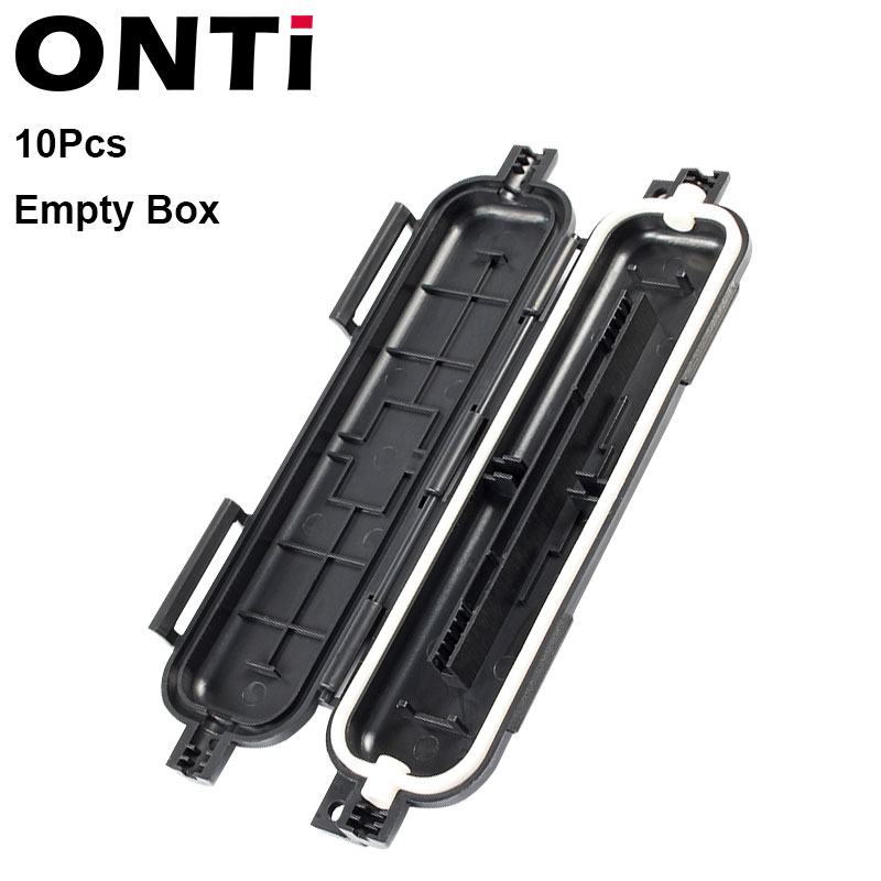ONTI 10pcs FTTH Optical Fiber Protection Box Cable Rotection Box with SC Adapter Type Waterproof Protected Box: 10pcs Box