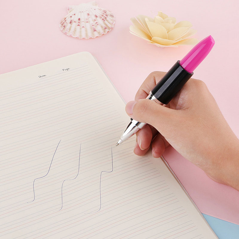50 stuks lippenstift balpen creatieve mooie balpen lippenstift tekenpen meisje cadeau voor thuis winkel school