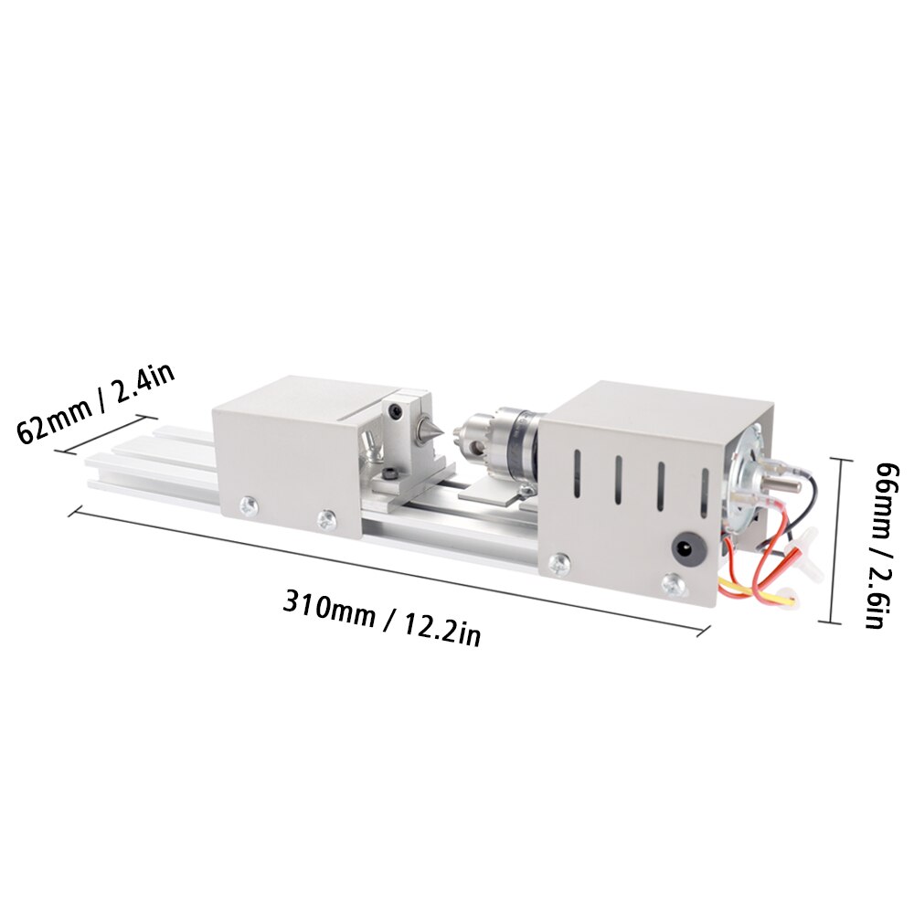 100W Lathe Machine Wood Working DIY Beads Grinding and Polishing Machine Mini Lathe DIY Woodworking Craft Rotary Machine