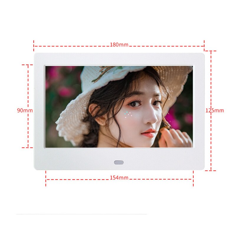 7-Inch Hd Digitale Fotolijst Video Speler Digitale Fotolijst Met Muziek, Video Functie: Blue