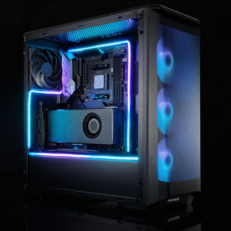 Tira de luz Combo ARGB Neon computadora funda de Decoración Led tira 5V 3PIN cabeza de luz AURA 400mm x 2 uds