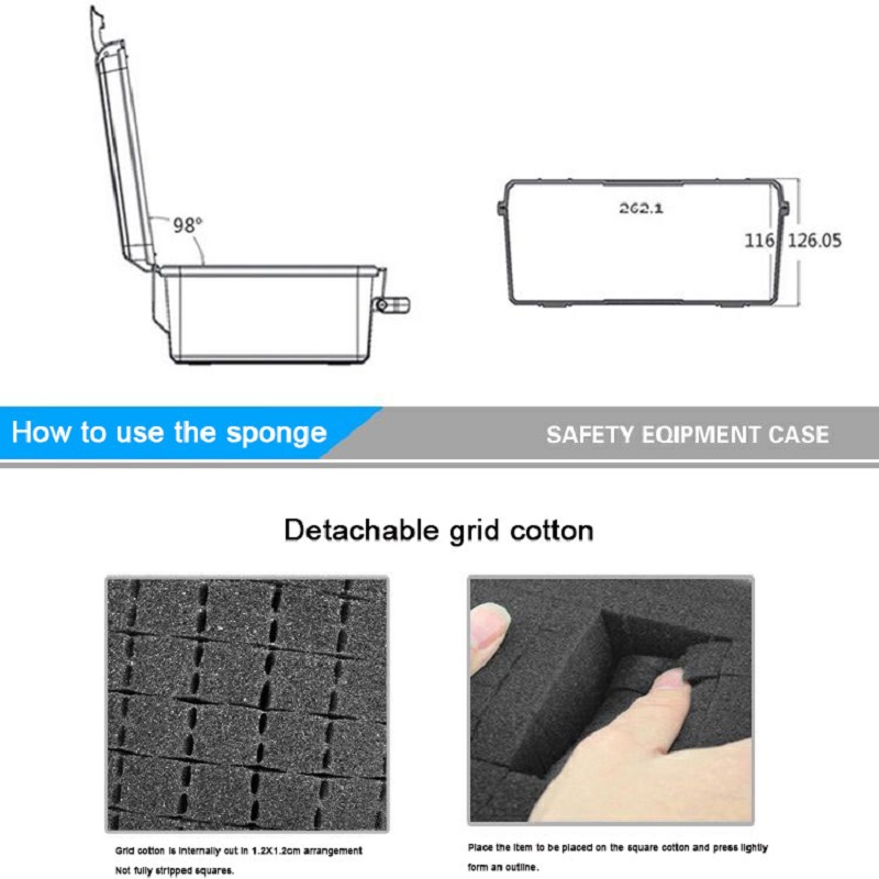 Draagbare Plastic Box Multifunctionele Koffer Multifunctionele Bescherming Opslag Tool Hardware Apparatuur Veiligheid Toolbox