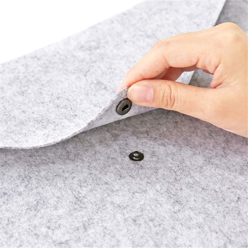 A4 File Folders-Expanding File Folder Portable Felt Holder Envelope Office Durable Briefcase Document Bag (with Lanyard)