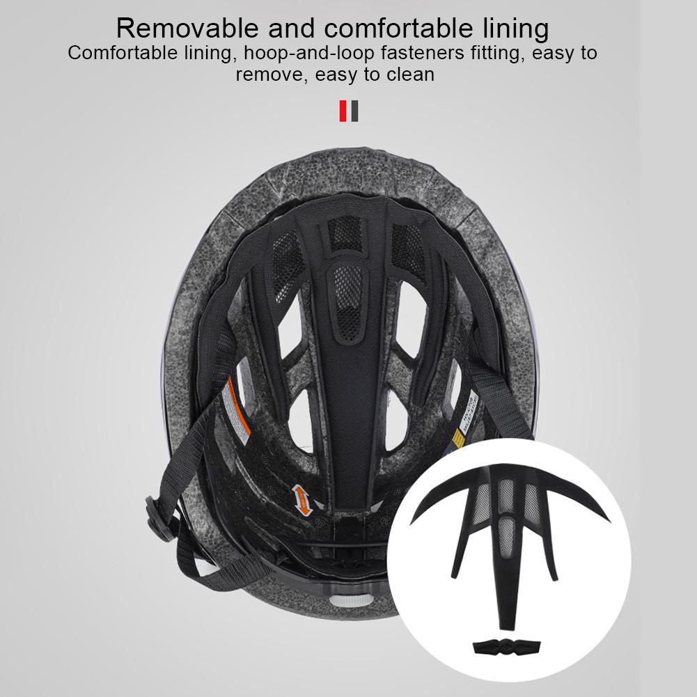 Bike Helmet Breathable Detachable Brim Removable Lining Head Protection Safety Helmet for Road Cycling Mountain Biking