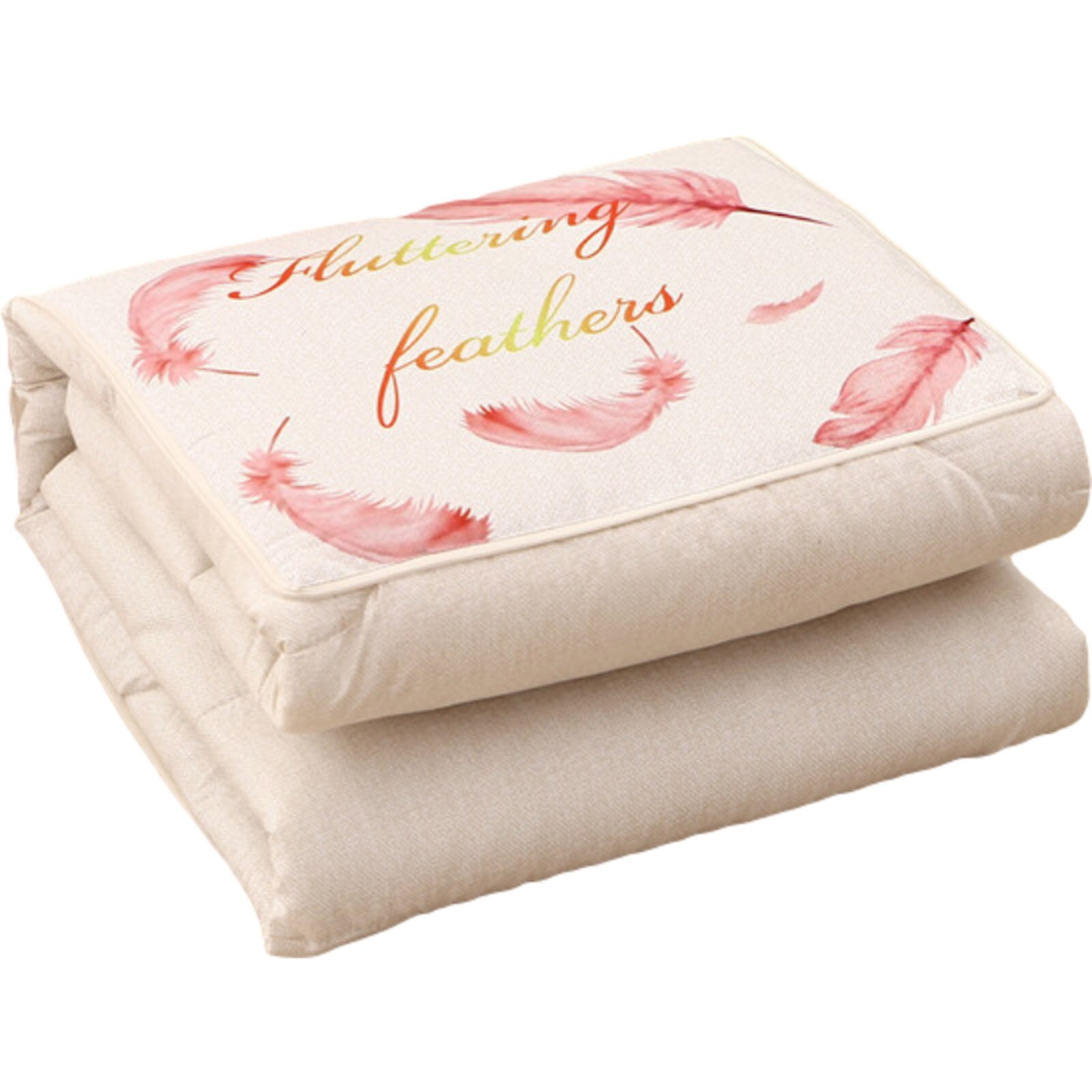 1 Piece Warm Blanket Cushion Throw Pillow Foldable Quilt for Airplane Travel Sofa Car Lumbar Support Lunch Quilt Home Decoration