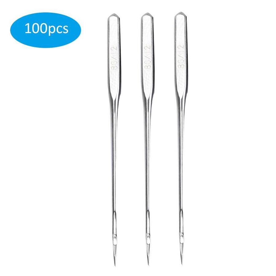 100Pcs High Hardness Sewing Needle Steel Household Sewing Needle Sewing Machine Accessories Supplies: Type 12