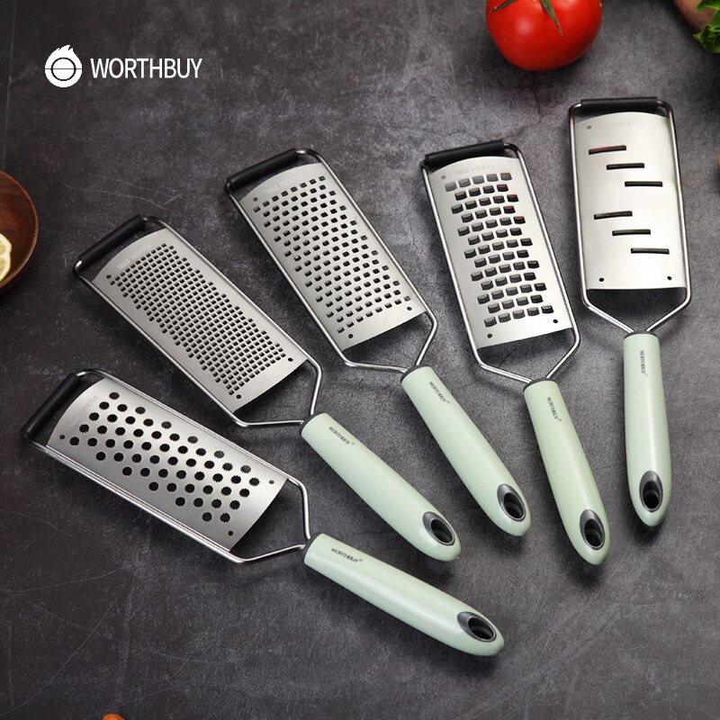 Worthbuy Handleiding Groente Rasp 304 Rvs Groentesnijder Met Plastic Handvat Wortel Aardappel Rasp Keuken Gadgets
