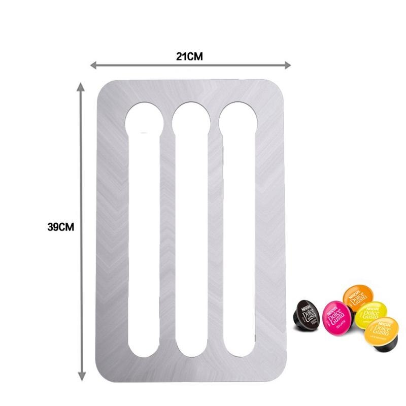 18 Dolce Gusto Koffie Capsules Rek Muur Opslag Aluminium Beugel Koffie Capsule Opbergrek Koffie Capsule Pod Houder