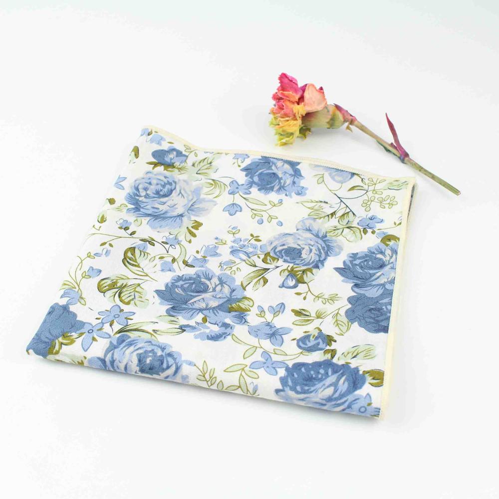 27cm schick Blumen- Gedruckt rege Weiche Taschentuch 100% Baumwolle Frauen &Ampere; Männer Taschentuch Hochzeit Tasche Platz Erwachsenen Zubehör: 3