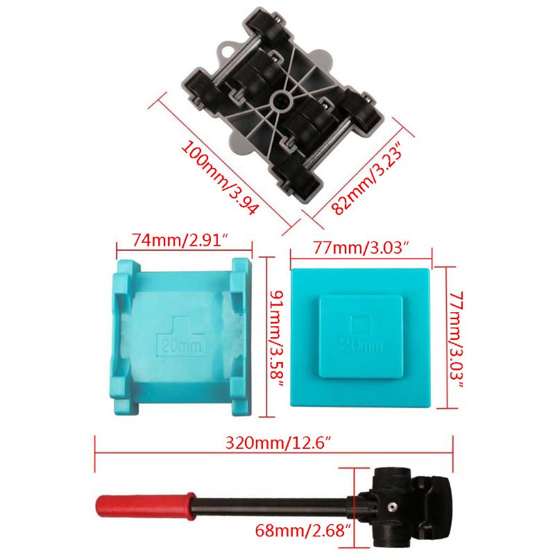8pcs Furniture Mover Tool Set Transport Shifter Lifter Wheel Heavy Stuffs Moving N0HB