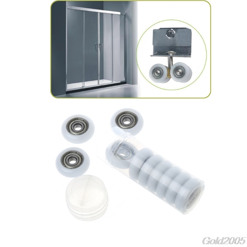 10 Pcs 5X23X7.3 Mm Nylon Plastic Carbon Stalen Lagers Katrol Wielen Ingebed Groef G08 Rental &