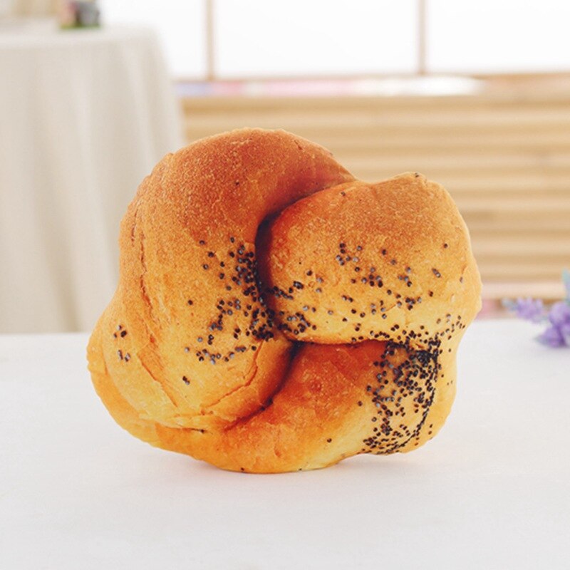 Simulation Pizza Biscuit Hamburger oreiller en peluche doux dessin animé restauration rapide pain Dog peluche poupée canapé chaise coussin drôles: Butter bread(35cm)