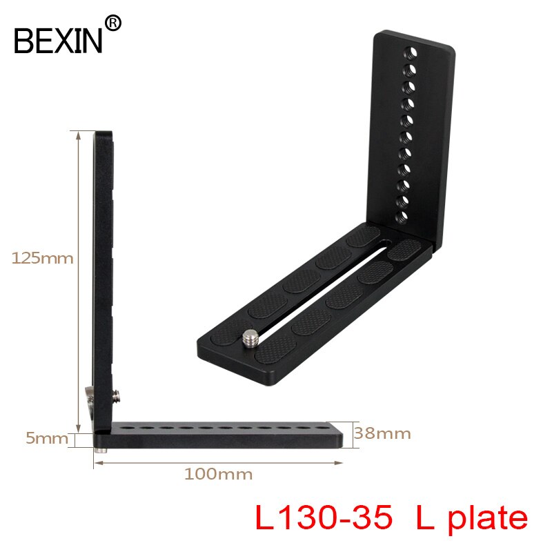 Verticale Shot L Plaat Dslr Camera Quick Release L Plate Mount Beugel Voor Canon Nikon Sony Camera Arca Swiss Statief bal Hoofd: L130-35 L plate