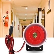 DC 12V Indoor Ear Piercing Siren Mini Alarm Horn Home Security System