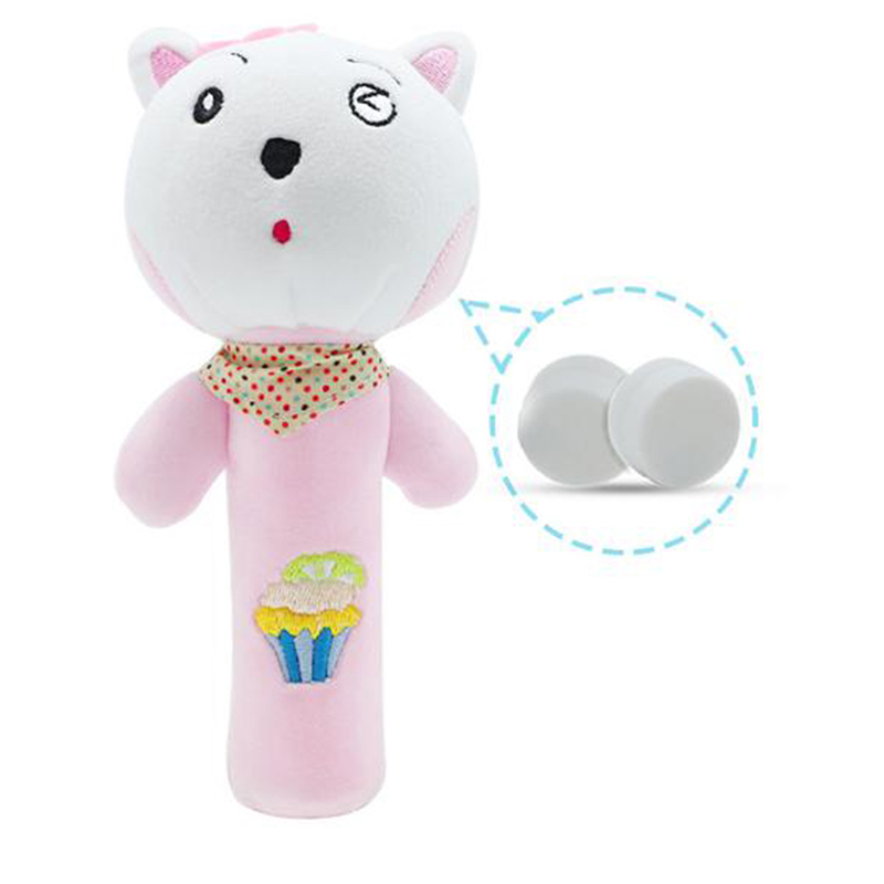 Kawaii Baby Spielzeug Plüsch Puppe Rasseln Elefanten Und Katze Ton Hand Pädagogisches Kid Cute Stuff Kind Tiere
