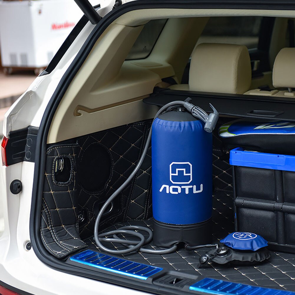 Travel Hiking Inflatable Camp Portable Water Bag Set Foldable Shower Pressure Picnic PVC Wash Car Large Capacity Bath Outdoor