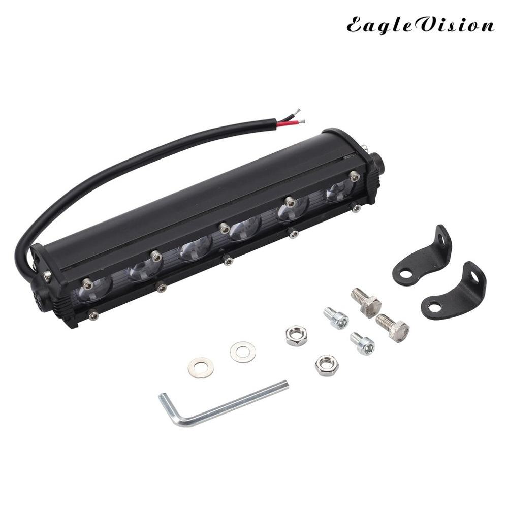 Small Single-row LED Work Lights Off-road Vehicle Headlights Convex Lens Work Lights Front Bumper Lights In The Grid