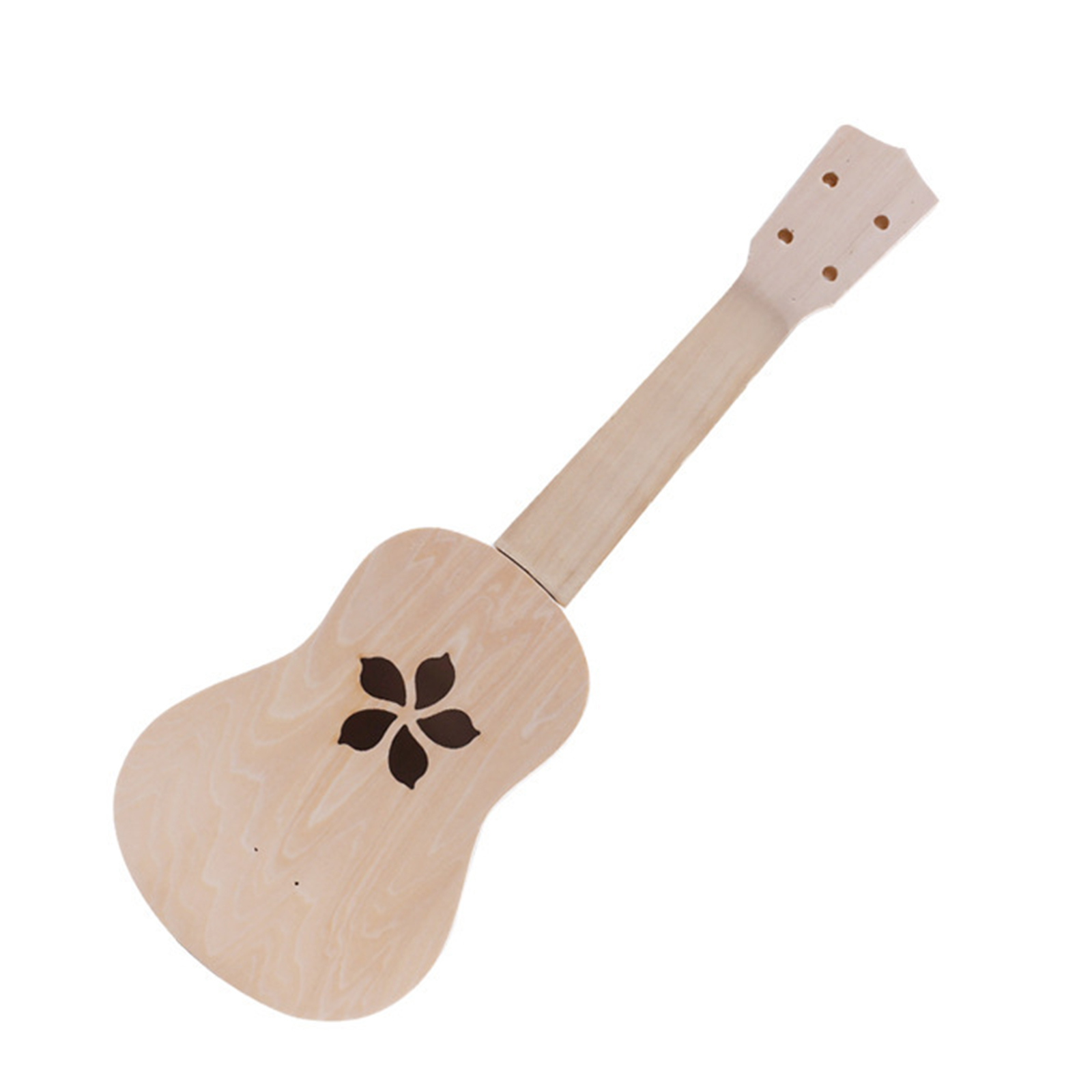 Mini guitare hawaïenne à cordes 21 pouces, artisanat en bois, Instrument de bricolage, accessoire de guitare belle apparence: A2