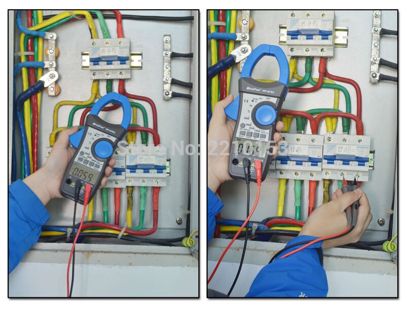 HoldPeak DC/AC Auto Range Digital Clamp Meter Frequency Duty Cycle Relative Value Dual Display Multimeter HP-870C