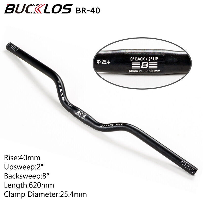 BUCKLOS kierownica roweru górskiego 31.8mm 25.4mm kierownica rowerowa 620/660/720/780mm kierownica MTB ze stopu aluminium części rowerowe: plum