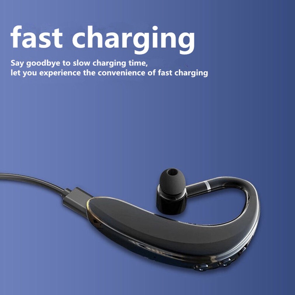 Drahtlose Bluetooth 5,0 Kopfhörer Auto Business Freihändiger Kopfhörer Mini Starker Bass Headset Ohrhörer Ohrhörer
