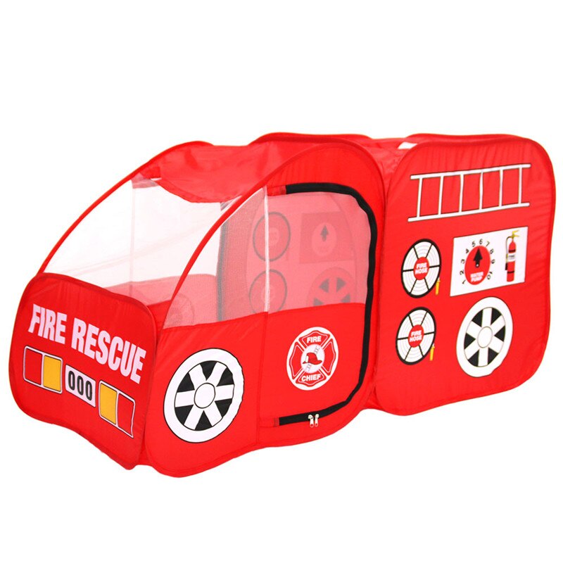Draagbare Opvouwbare Pit Indoor Outdoor Simulatie Brandweerwagen Tent Spelen Tent Speelgoed Tuin Spel Huis Speelgoed Voor Kids Kinderen