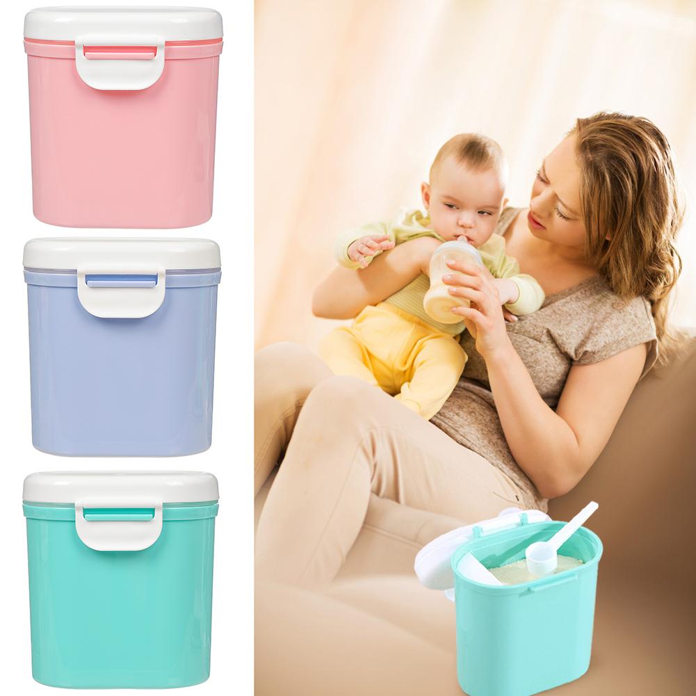 Baby Formula Milk Storage Infants Portable Milk Powder Formula Dispenser Food Container Storage Feeding Box for Kids Food PP Box