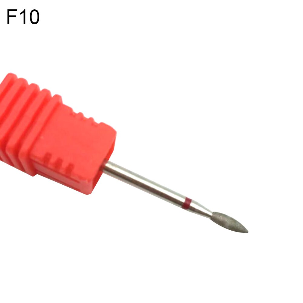 Tungsten Steel Nail Drill Bit Gel Polish Removal Milling Pedicure Manicure Tool Nail Drill Bit For Electric Manicure Drills: F10