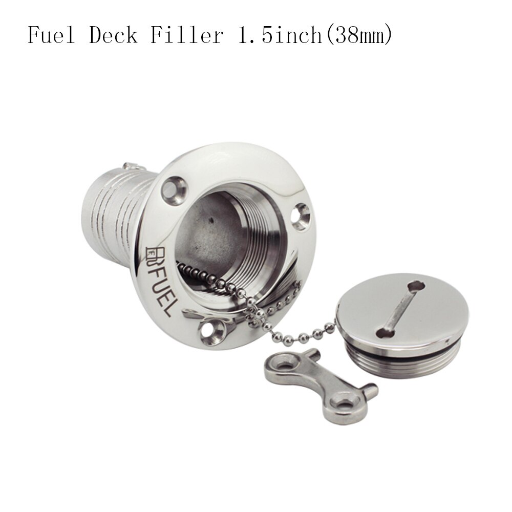 316 Rvs Marine Boot Hardware Dek Filler Brandstof Water Afval Diesel Gas Sleutel Cap Brandstof Water Was 38 Mm of 50 Mm Cap