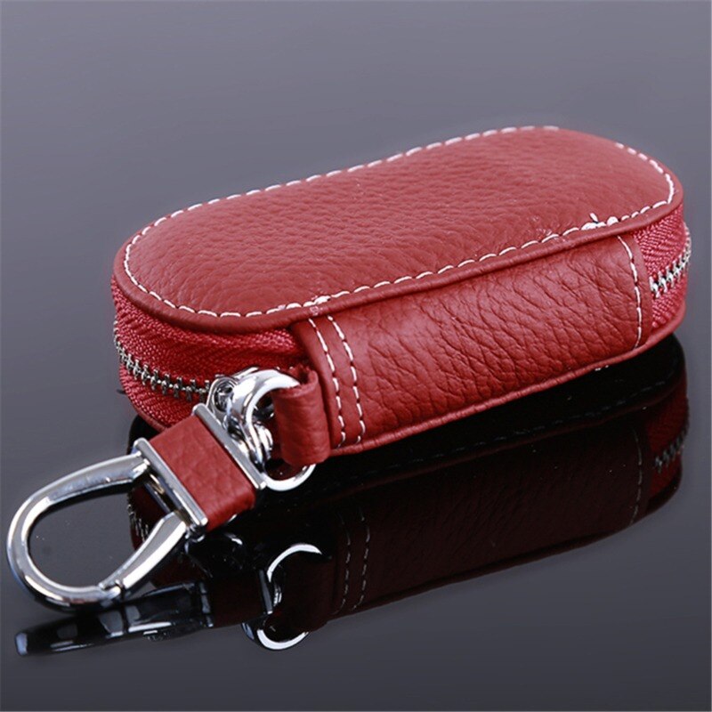 PU Leather Car Key Wallets Men Key Holder Housekeeper Keys Organizer Women Keychain Covers Zipper Key Case Bag Pouch Purse: 779621