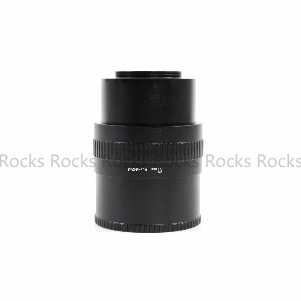 M52 Lens to M42 Camera Adjustable Focusing Helicoid Ring Adapter 36 -90mm Macro Extension Tube M52-M42