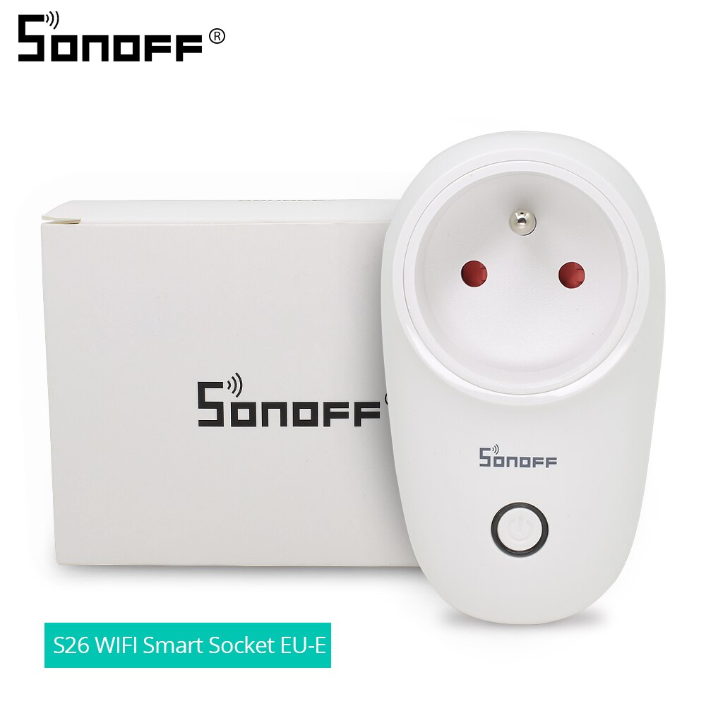 SONOFF S26/Mini/Basic Switch WiFi Smart Socket EU/UK/CN/AU/US/IL/CH/IT/BR Wireless Plug Smart Home Work With Alexa Google Home: S26 EU-E